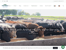 Tablet Screenshot of proearthanimalhealth.com